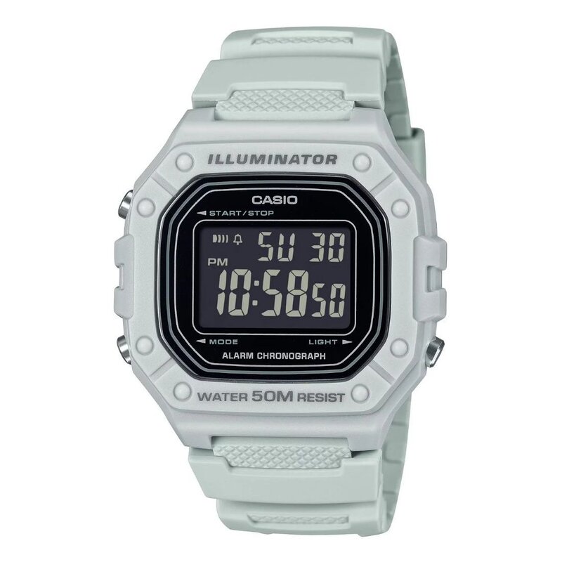 Reloj CASIO W-218H-8BVCF ILLUMINATOR-Blanco